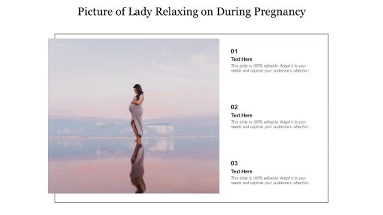 Picture Of Lady Relaxing On During Pregnancy Ppt PowerPoint Presentation Infographics Shapes PDF