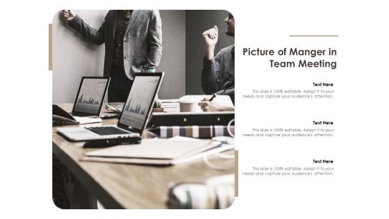 Picture Of Manger In Team Meeting Ppt PowerPoint Presentation File Inspiration PDF