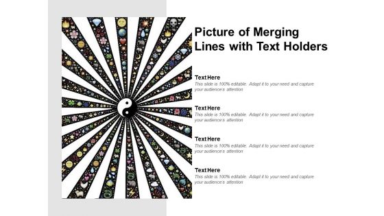 Picture Of Merging Lines With Text Holders Ppt PowerPoint Presentation Infographics Ideas