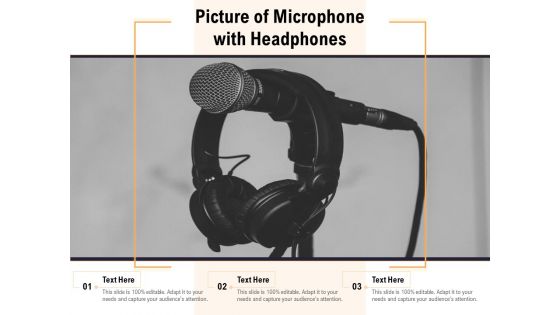 Picture Of Microphone With Headphones Ppt PowerPoint Presentation Infographic Template Design Inspiration PDF