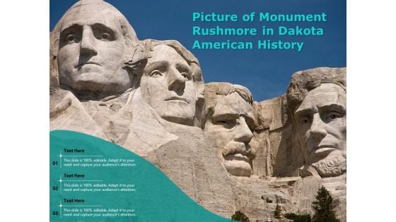 Picture Of Monument Rushmore In Dakota American History Ppt PowerPoint Presentation Gallery Inspiration PDF