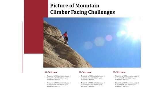 Picture Of Mountain Climber Facing Challenges Ppt PowerPoint Presentation Summary Inspiration PDF