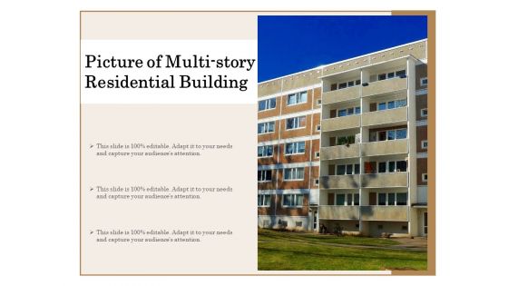 Picture Of Multi Story Residential Building Ppt PowerPoint Presentation File Templates PDF