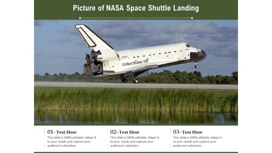 Picture Of NASA Space Shuttle Landing Ppt PowerPoint Presentation File Show PDF