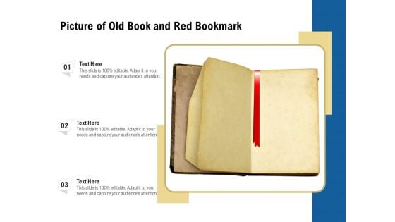 Picture Of Old Book And Red Bookmark Ppt PowerPoint Presentation File Vector PDF
