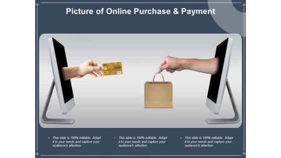 Picture Of Online Purchase And Payment Ppt PowerPoint Presentation Infographics Show