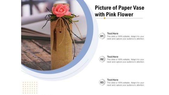 Picture Of Paper Vase With Pink Flower Ppt PowerPoint Presentation Layouts Introduction PDF