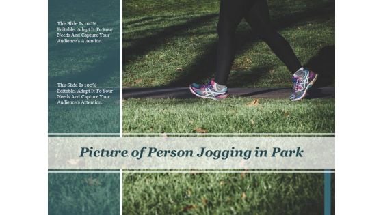 Picture Of Person Jogging In Park Ppt PowerPoint Presentation Gallery Template PDF