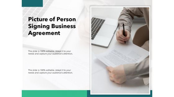 Picture Of Person Signing Business Agreement Ppt PowerPoint Presentation File Ideas PDF Picture Of Person Signing Business Agreement Ppt PowerPoint Presentation File Ideas PDF