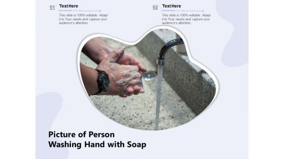 Picture Of Person Washing Hand With Soap Ppt PowerPoint Presentation Gallery Graphics Tutorials PDF