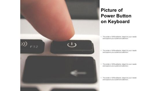 Picture Of Power Button On Keyboard Ppt PowerPoint Presentation Slides Backgrounds