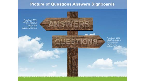 Picture Of Questions Answers Signboards Ppt PowerPoint Presentation Outline Example File