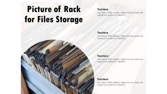 Picture Of Rack For Files Storage Ppt PowerPoint Presentation Gallery Diagrams