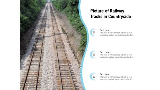 Picture Of Railway Tracks In Countryside Ppt PowerPoint Presentation Icon Ideas PDF