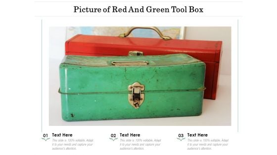 Picture Of Red And Green Tool Box Ppt Infographics Show PDF