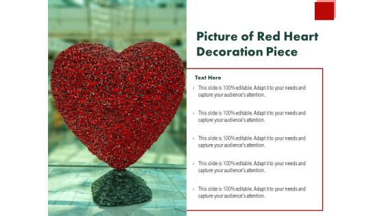 Picture Of Red Heart Decoration Piece Ppt PowerPoint Presentation Inspiration Example PDF