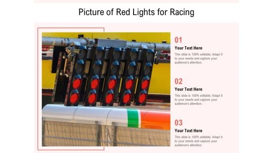 Picture Of Red Lights For Racing Ppt PowerPoint Presentation Model Clipart Images