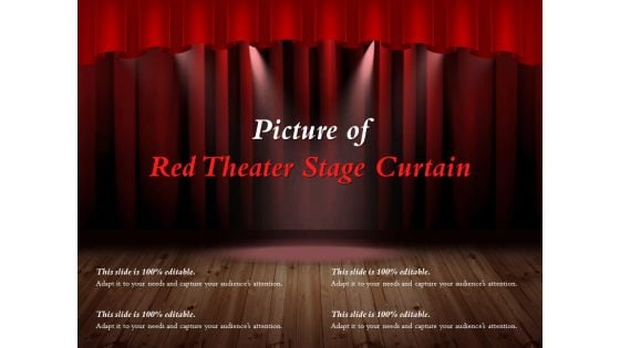 Picture Of Red Theater Stage Curtain Ppt PowerPoint Presentation Gallery Topics