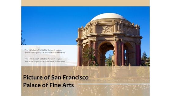 Picture Of San Francisco Palace Of Fine Arts Ppt PowerPoint Presentation Professional Summary PDF