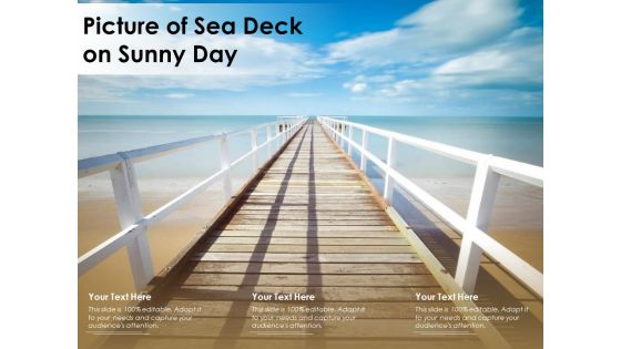 Picture Of Sea Deck On Sunny Day Ppt PowerPoint Presentation Summary Gridlines PDF