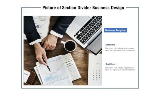Picture Of Section Divider Business Design Ppt PowerPoint Presentation Inspiration Background Image PDF