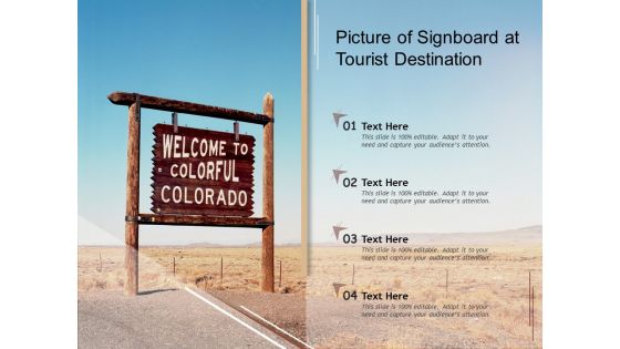 Picture Of Signboard At Tourist Destination Ppt Powerpoint Presentation Pictures Deck Pdf