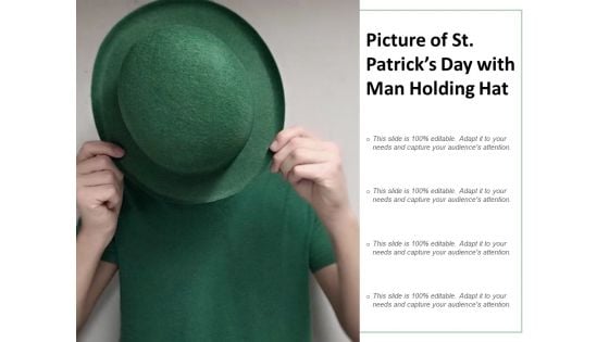Picture Of St Patricks Day With Man Holding Hat Ppt Powerpoint Presentation Infographics Master Slide