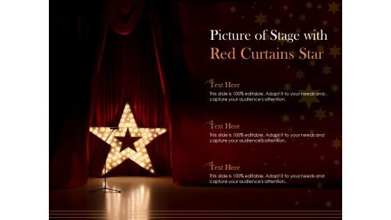 Picture Of Stage With Red Curtains Star Ppt PowerPoint Presentation Layouts Topics