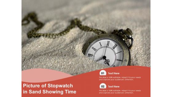 Picture Of Stopwatch In Sand Showing Time Ppt PowerPoint Presentation Pictures Information PDF