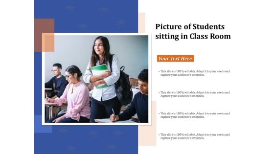 Picture Of Students Sitting In Class Room Ppt PowerPoint Presentation Portfolio Introduction PDF