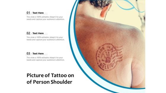 Picture Of Tattoo On Of Person Shoulder Ppt PowerPoint Presentation Professional Grid PDF