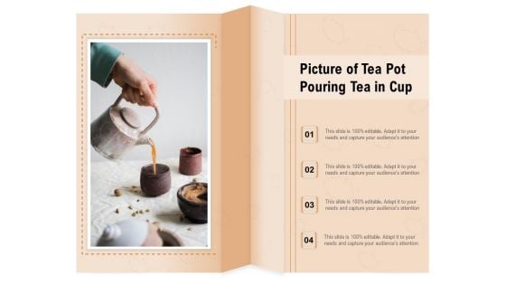 Picture Of Tea Pot Pouring Tea In Cup Ppt PowerPoint Presentation File Vector PDF