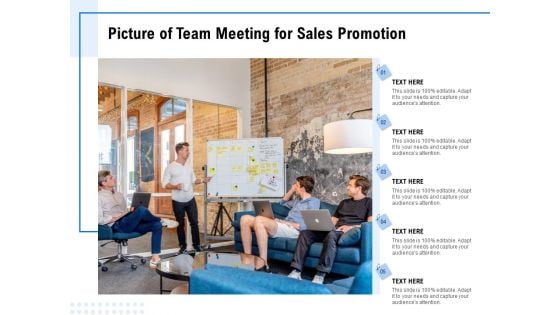 Picture Of Team Meeting For Sales Promotion Ppt PowerPoint Presentation Outline Portrait