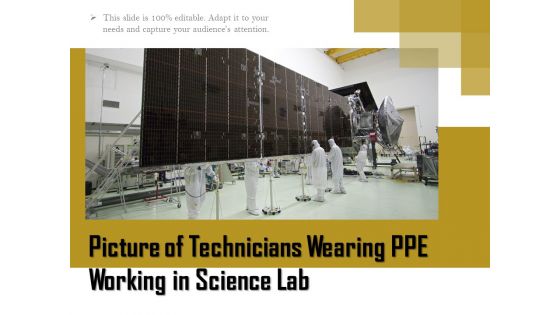 Picture Of Technicians Wearing Ppe Working In Science Lab Ppt PowerPoint Presentation Icon Clipart PDF
