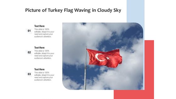 Picture Of Turkey Flag Waving In Cloudy Sky Ppt PowerPoint Presentation Professional Rules PDF
