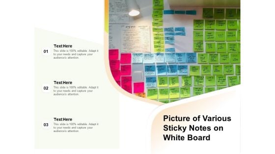 Picture Of Various Sticky Notes On White Board Ppt PowerPoint Presentation Portfolio Mockup PDF