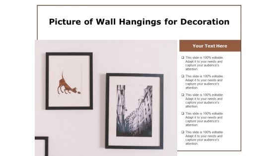 Picture Of Wall Hangings For Decoration Ppt PowerPoint Presentation Gallery Guide PDF