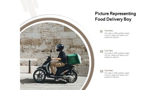 Picture Representing Food Delivery Boy Ppt PowerPoint Presentation Icon Gallery PDF