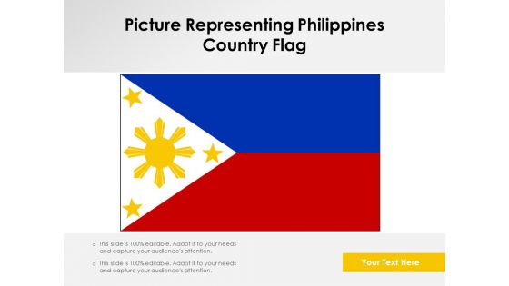 Picture Representing Philippines Country Flag Ppt PowerPoint Presentation Icon Example Topics PDF