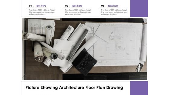 Picture Showing Architecture Floor Plan Drawing Ppt PowerPoint Presentation Inspiration Deck PDF
