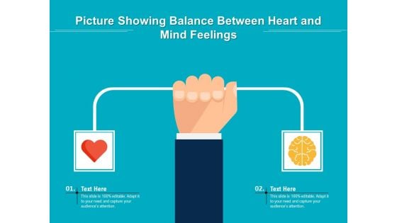 Picture Showing Balance Between Heart And Mind Feelings Ppt PowerPoint Presentation Gallery Sample PDF