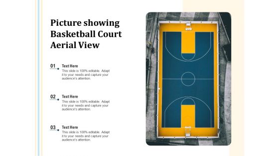 Picture Showing Basketball Court Aerial View Ppt PowerPoint Presentation Show Guidelines PDF