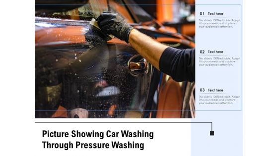 Picture Showing Car Washing Through Pressure Washing Ppt PowerPoint Presentation File Mockup PDF