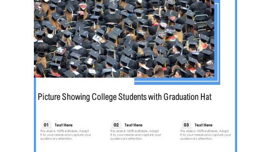 Picture Showing College Students With Graduation Hat Ppt PowerPoint Presentation File Clipart Images PDF