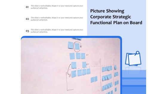 Picture Showing Corporate Strategic Functional Plan On Board Ppt PowerPoint Presentation File Visual Aids PDF