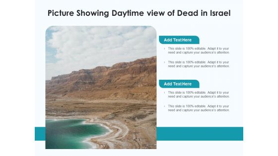Picture Showing Daytime View Of Dead In Israel Ppt PowerPoint Presentation Gallery Graphics Pictures PDF