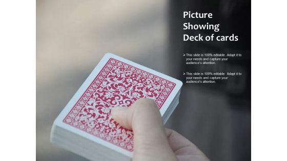 Picture Showing Deck Of Cards Ppt PowerPoint Presentation Show Background Image