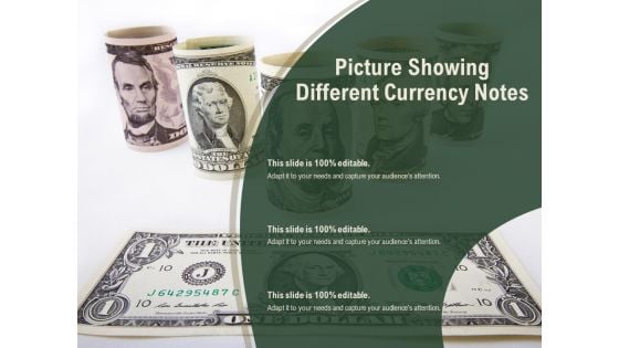 Picture Showing Different Currency Notes Ppt PowerPoint Presentation Icon Topics