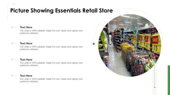 Picture Showing Essentials Retail Store Ppt PowerPoint Presentation Gallery Mockup PDF