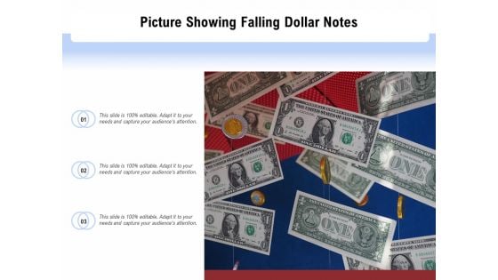 Picture Showing Falling Dollar Notes Ppt PowerPoint Presentation Inspiration Shapes PDF